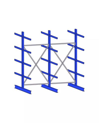 Externt hyllplan K40, 3 kolumner, IPE80x1200mm, 3080 mm Externt hyllplan K40, 3 kolumner, IPE80x1200mm, 3080 mm
