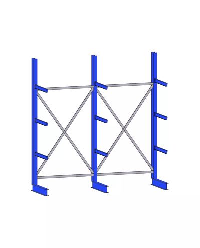 Externt hyllplan K60, 3 kolumner, IPE100x800mm Externt hyllplan K60, 3 kolumner, IPE100x800mm
