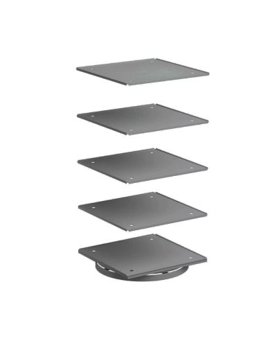 Roterande hyllställ för lådhyllor, Treston 16-400 ESD