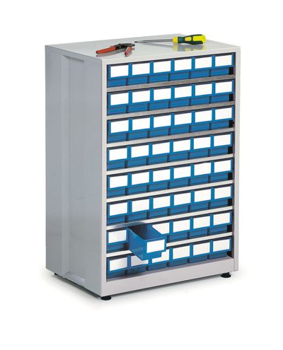 Stor hyllbox 605 x 410 x 870 mm blå