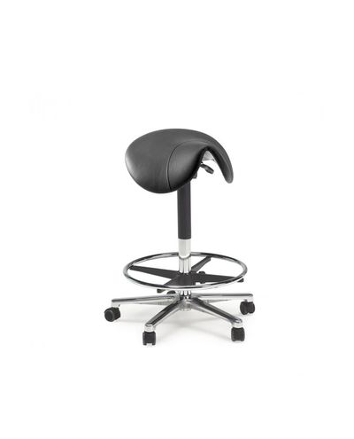 Sadelstol StepSit, hög, läderimitation