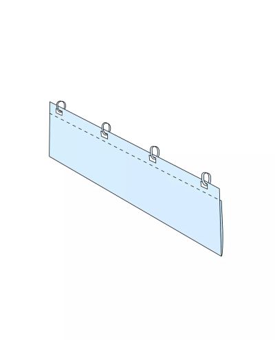 Rak namnlista 60x895mm, inkl. upphängningsöglor