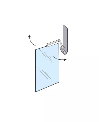 Pillar paste A5 vertikal, pendelformad, magnet
