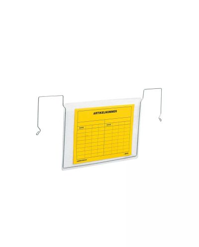 Plastficka A5 liggande, med metallklämmor, utan flik