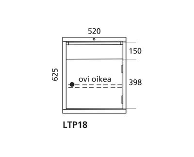 Lådskåp 18 Handy Industrial, lådor 150 mm, 388 mm Lådskåp 18 Handy Industrial, lådor 150 mm, 388 mm