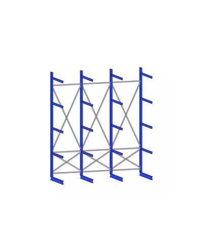 Externt hyllplan K60, 4 kolumner, 5080 mm