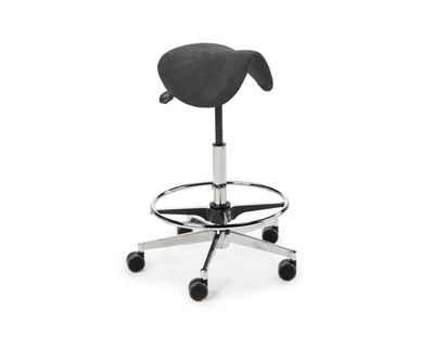 Sadelstol Ryhti, hög modell, konstläder