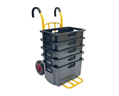 Arca flyttlåda 52 l 600x400x300mm, grå