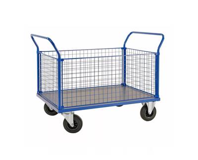 Palletruck med nätväggar 500 kg, 1166x700x1020 mm