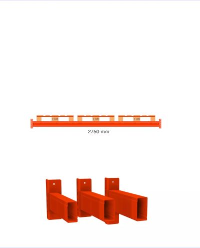 Horisontell balk C35BX 130/50/15 - 2750mm 3x Eur-pall Horisontell balk C35BX 130/50/15 - 2750mm 3x Eur-pall
