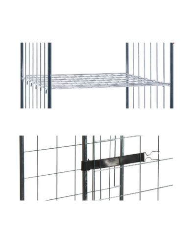 Burlåda med gitterhylla 660 x 740 mm