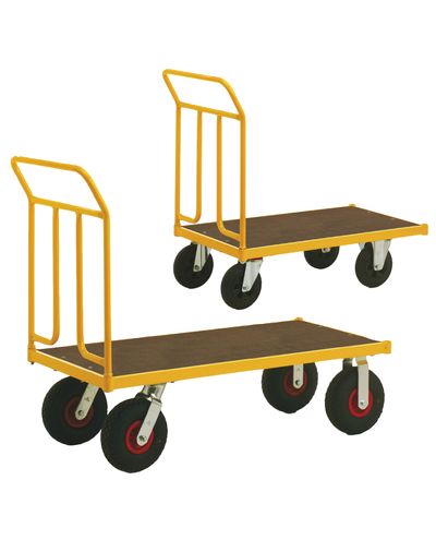 Pallvagn i laminat 1250 x 650 mm Luftgummidäck