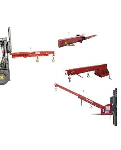 Tiltbar lyftbom, max. 40 grader 2500 kg-700 mm 500 kg-3700 mm (3)