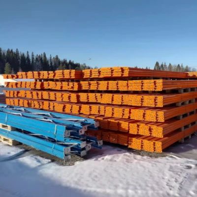 Begagnade pallställ horisontella balkar